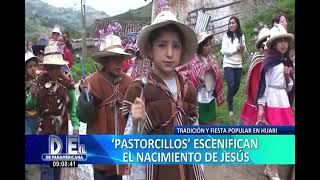 Tradición y fiesta popular en Huari pastorcillos escenifican el nacimiento de Jesús [upl. by Umont332]