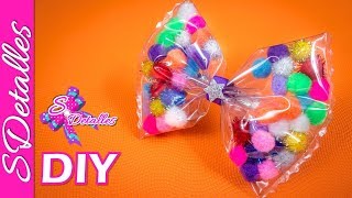 👙 👙 Para ALBERCA O PISCINA 🌴 🌴 Lazos de Plástico con pompones  Video 114  SDetalles  DIY [upl. by Magbie]