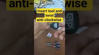 How to change Swiss Point 🎯 Target Darts [upl. by Eetnod862]