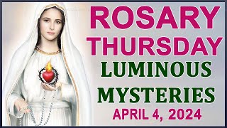 The Rosary Today I Thursday I April 4 2024 I The Holy Rosary I Luminous Mysteries [upl. by Jorrie486]