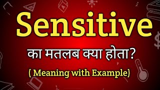 Sensitive Meaning in Hindi  Sensitive Ka Matlab kya Hota hai  English to Hindi dictionary [upl. by Watson567]