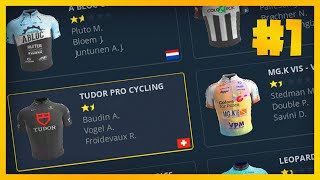 OUR CAREER BEGINS 1  Pro Cycling Manager 2022  TUDOR Career [upl. by Reine527]