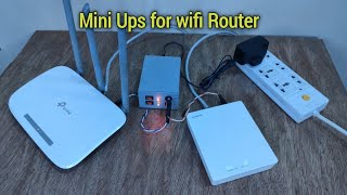 How To Make Mini UPS For Wifi Router [upl. by Rebmat149]