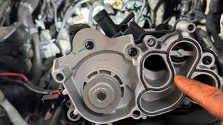 Audi Skoda VW Seat 10 12 14 TSI Water pump replacement mechanic waterpump vw skoda audi car [upl. by Rafter]