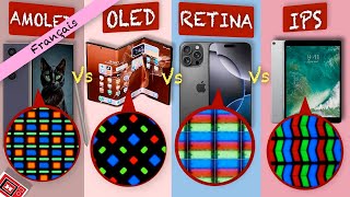 AMOLED vs OLED vs IPS vs RETINA vs Super AMOLED  Quel est le meilleur [upl. by Aleahpar]