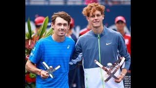 Tennis Elbow 4 Jannik Sinner vs Alex de Minaur  ATP FINALS Torino 2024 Group Stage [upl. by Notsua]