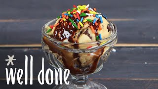 How To Make Edible Cookie Dough  Recipe  Well Done [upl. by Pudendas]