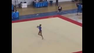 Carolyne Pedro BRA  FX QUAL Gymnasiade Trabzon 2016 [upl. by Anella935]