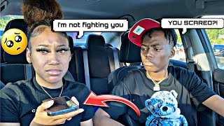 ACTING SCARED TO FIGHT PRANK ON BOYFRIENDHILARIOUS [upl. by Agace]