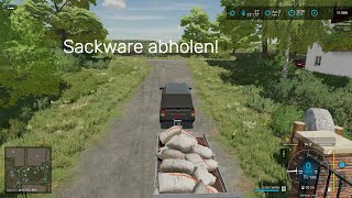 LS22 Hof Bergmann  Neuer Start auf der Hof Bergmann Version 14 Beta 1 Sackware abholen 024 [upl. by Enawyd]