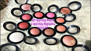 MAC Mineralize Blushes  Skinfinishes ALL 12 SHADES [upl. by Elime]