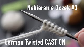 Nabieranie Oczek 3 ● German Twisted Cast On ● NA DRUTACH ‣ knitting I Love PL [upl. by Hodgson266]