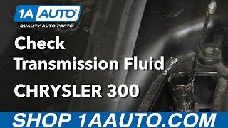 How to Check Transmission Fluid Level Without Going to Dealer 0611 Chrysler 300 Sedan [upl. by Llerref]