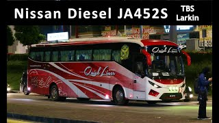 Nissan Diesel JA452S  Quickliner  TBS to Larkin [upl. by Ardnosal]