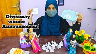 Giveaway Winner Announcement 🤩Barbie show tamil [upl. by Lemor]