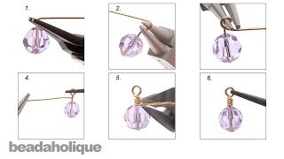 How to Make a Wrapped Wire Loop for Jewelry Making [upl. by Rezzani]