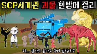 착한 괴물부터 우주급 괴물까지 괴물형 SCP 몰아보기 [upl. by Meras]