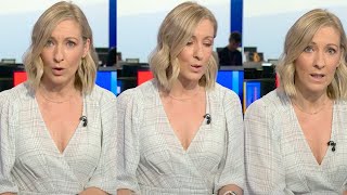 Vicky Gomersalls White Bra in SeeThrough Low Cut Dress  Sky Sports News 752024 [upl. by Waterman]