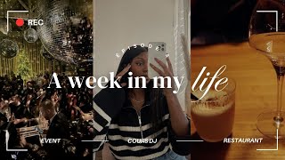 WEEKLY VLOG 🍂  Event restaurants showcase cozy cours DJ [upl. by Nevaj]