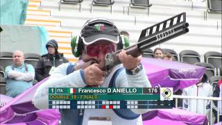 Finals Double Trap Men  ISSF World Cup in all events 2012 London GBR [upl. by Crudden]