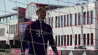 Legendary Manuel Neuer Training  Warm Up Stretches amp Drills [upl. by Ainola492]