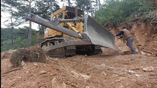 CAT D7 DOZERBIÇAK YÖNÜ DEĞİŞTİRMEblade direction changeorman yolu yapımıforest road construction [upl. by Rehpatsirhc168]