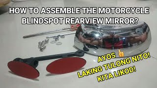 ASSEMBLING OF BLIND SPOT REAR VIEW MIRROR FOR MOTORCYCLE [upl. by Rehttam281]