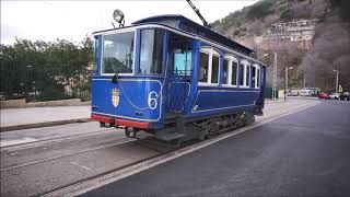 Tramvia Blau Blue tramway Barcelona Spain [upl. by Elysha]