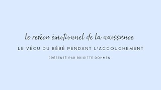 Revécu Émotionnel de la Naissance le vécu du bébé pendant laccouchement [upl. by Eltsryk]