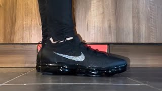 Nike Air Vapormax 2023 Flyknit On Feet Review In Triple Black [upl. by Adur915]