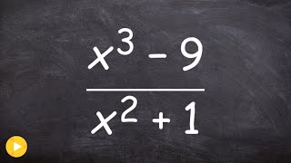 Divide two polynomials using long division [upl. by Eckblad]