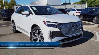 2024 Audi Q4 etron Premium Sport Utility Livermore Pleasanton Dublin Tracy Fremont San Ramon [upl. by Leziar]