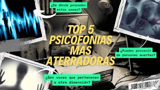 TOP 5 PSICOFONÍAS más ATERRADORAS [upl. by Aitak282]