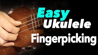 INCREDIBLY EASY Fingerpicking Lesson for Ukulele  BEGINNER TUTORIAL w FREE TAB [upl. by Brogle177]