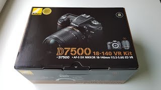 Nikon D7500 Unboxing amp whats inside the box in 4K [upl. by Kieffer]