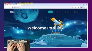 ASMR Programing  How to make Parallax scrolling website in html css and JS [upl. by Assyli489]