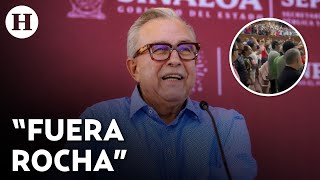 El gobernador Rubén Rocha Moya es abucheado por universitarios en el Congreso de Sinaloa [upl. by Nicolas]