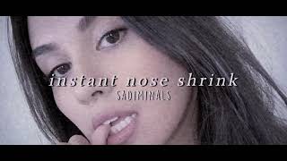 instant nose shrink subliminal really powerful  small nose subliminal [upl. by Zabrine]