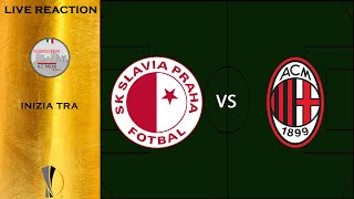 8i UEL Ritorno  Slavia Praga vs Milan Live Reaction acmilan europaleague rossoneri [upl. by Ardnuahsal819]