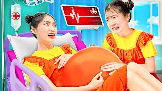 My Mom Is Pregnant  Funny Stories About Baby Doll Family [upl. by Ted910]