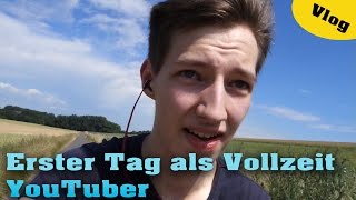 Erster Tag als Vollzeit YouTuber  Sommerprojekt  Vlog [upl. by Ayhdiv551]