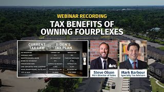 Tax Advantages of Owning a Fourplex ft Mark Barbour [upl. by Anirahs]