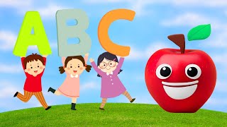 ABC Songs for Kids A for Apple B for Ball and More Fun Learning Rhymes  Toddler Learning [upl. by Anelegna776]