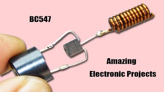 Amazing Electronic Projects Using BC547 Transistor  BC547 Circuit [upl. by Ahsilram]