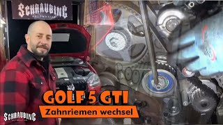 VW Golf 5 GTI tfsi Zahnriemen wechseln TUTORIAL [upl. by Misab]