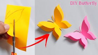 How To Make Paper Butterfly Very Easy  Butterfly Making With Paper  DIY Craft [upl. by Prager191]