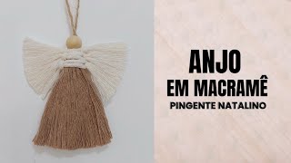 Anjo em Macramê Passo a Passo completo com materiais [upl. by Negaet]