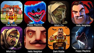 Dark Riddle  Hello Neighbor  Poppy Playtime  Hello Neighbor 3  Witch CryDark GAMEdarkriddle [upl. by Awram790]