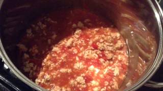 Babys First Turkey Bolognese  Baby Food Recipe [upl. by Ahswat108]