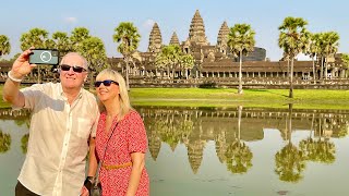 Traveling To Angkor Wat Banteay Kdei Taprohm Temple Temple With Mark And Moira From England [upl. by Hortensia]